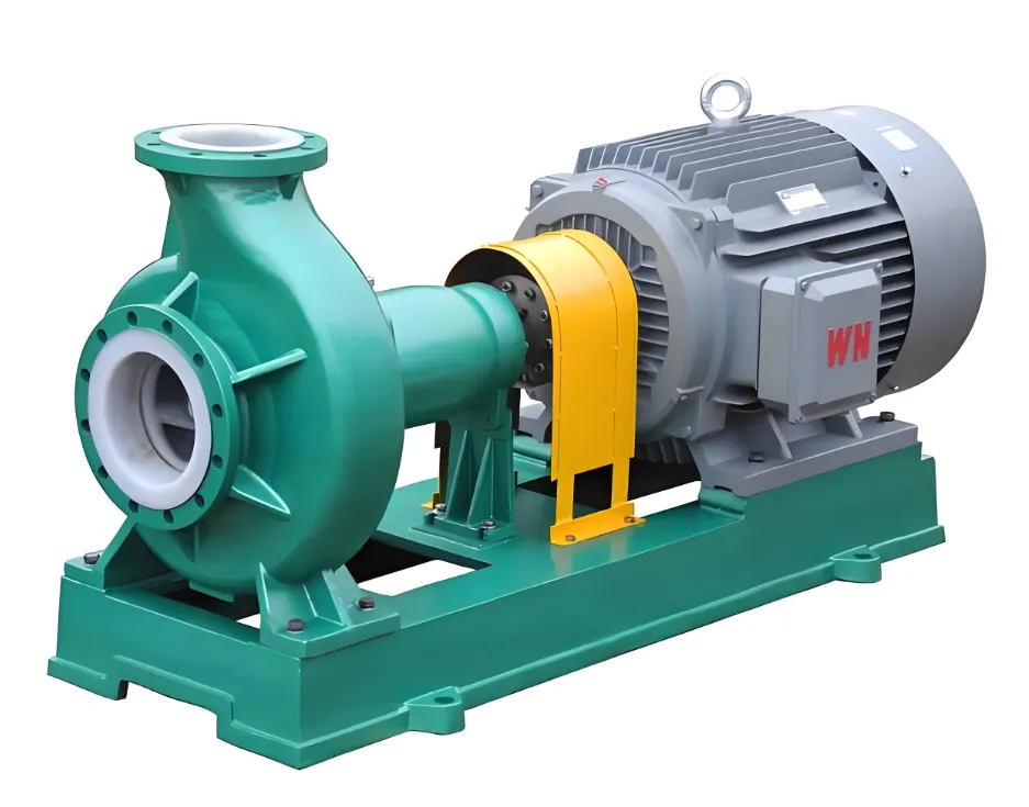 Pompe centrifuge chimique en plastique fluoré série IHF